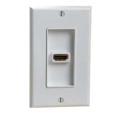 Cmple 563-N HDMI Wall Plate with 4 inches Extension cable