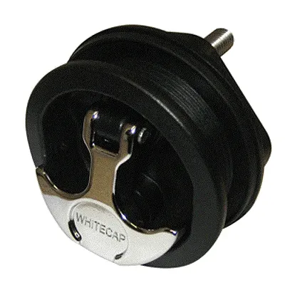 Whitecap T-Handle Latch - Chrome Plated Zamac/Black Nylon - No L
