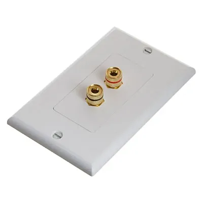 Cmple 567-N Speaker Wall Plate - High Quality Banana Binding Pos