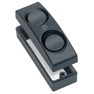 Marinco Contour 1100 Series Double Interior Switch - On/Off - Bl