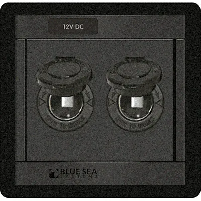 Blue Sea DC 12V Socket Panel