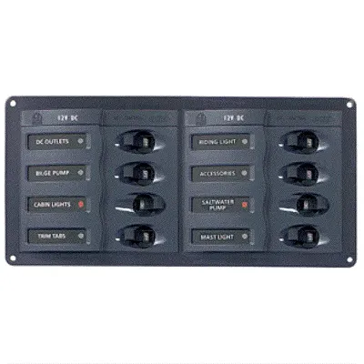 BEP DC Panel - 8-Way - Horizontal