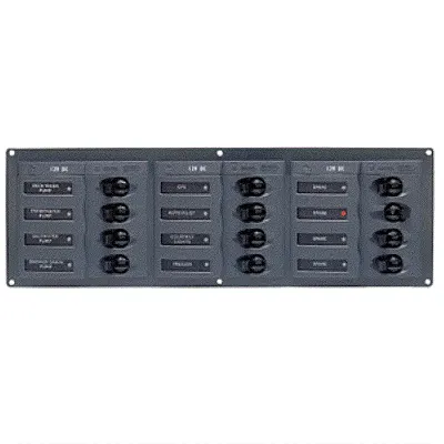 BEP DC Panel - 12-Way - No Meter - Horizontal