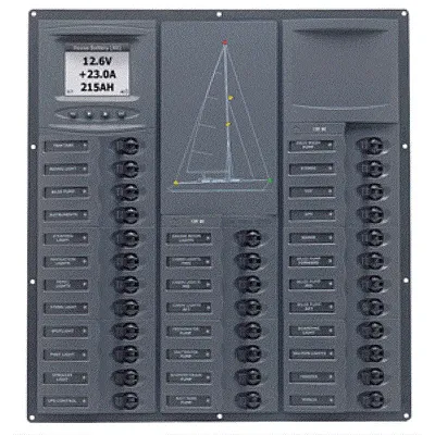 BEP Cruiser Series DC Circuit Breaker Panel w/Digital Meters 32S