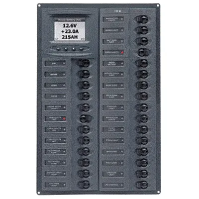 BEP Millennium Series DC Circuit Breaker Panel w/Digital Meters,