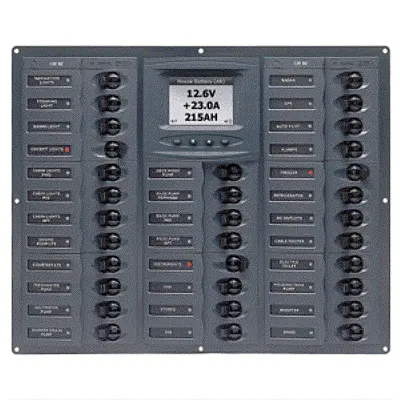 BEP Millennium Series DC Circuit Breaker Panel w/Digital Meters,