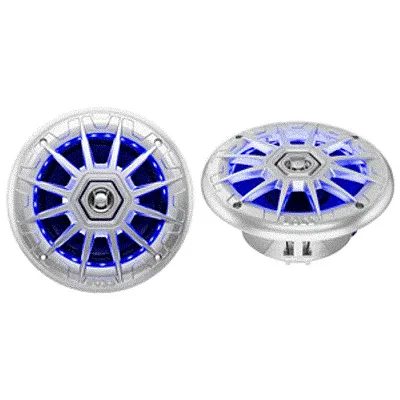 Boss Audio MRGB65S 6.5" 2-Way Coaxial Marine Speakers w/RGB LED 