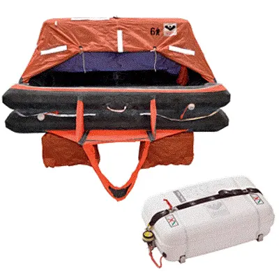 VIKING Coastal Life Raft 4 Person Low Profile Container
