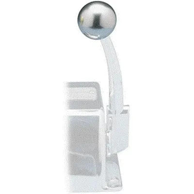 Rupp Control Knob Silver For Morse Controls (3/8-24 Thread)