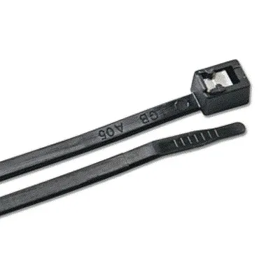 Ancor 8" UV Black Self Cutting Cable Zip Ties - 20 Pack