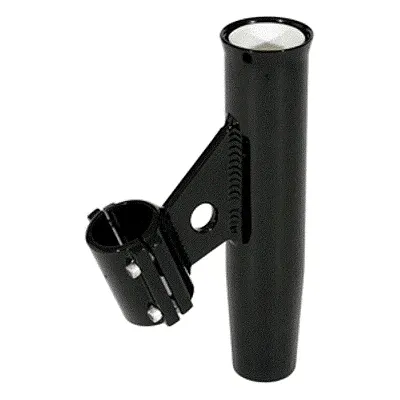 Lee's Clamp-On Rod Holder - Black Aluminum - Vertical Mount - Fi