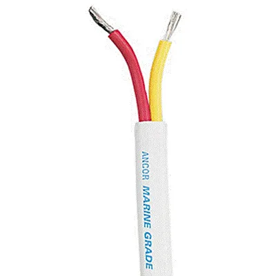 AncorSafety Duplex Cable - 8/2 AWG - Red/Yellow - Flat - 100&#039;