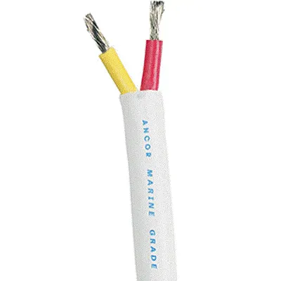 Ancor Safety Duplex Cable - 12/2 AWG - Red/Yellow - Round - 100&#039;