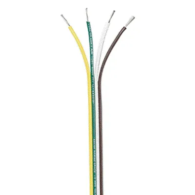 Ancor Ribbon Bonded Cable - 16/4 AWG - Brown/Green/White/Yellow 