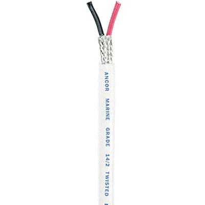 Ancor Twisted Pair w/Shield - 14/2 AWG - Round - Red/Black - 250
