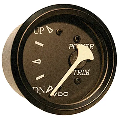 VDO Allentare Black Trim Gauge - For Use w/Evinrude/Johnson Engi