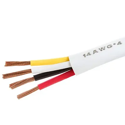 Cmple 613-N 14AWG CL2 Rated 4-Conductor Loud Speaker Cable - w 2