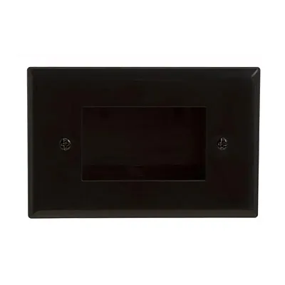 Cmple 620-N Wall Plate - Recessed Easy Mount Low Voltage Cable -