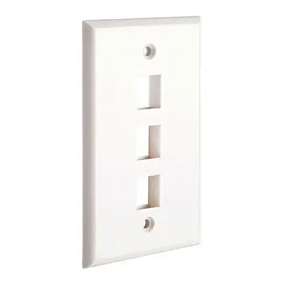 Cmple Keystone Jack Wall Plate With Three Holes Standard Keyston