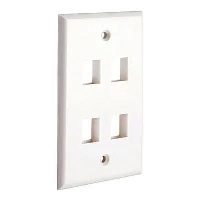 Cmple Keystone Jack Wall Plate With Four Holes Standard Keystone