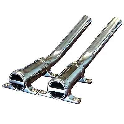Tigress Side Mount Outrigger Holders - Fabricated 304 S.S. - 1-1/8&quot; I.D.-Pair