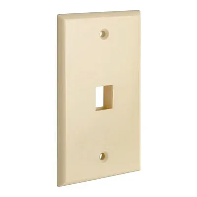 Cmple Keystone Jack Wall Plate With One Hole Standard Keystone -