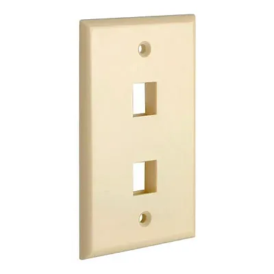 Cmple Keystone Jack Wall Plate With Two Holes Standard Keystones