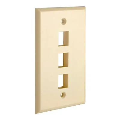 Cmple Keystone Jack Wall Plate With Three Holes Standard Keyston