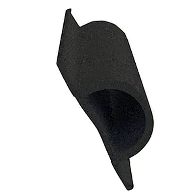 Dock Edge Standard &quot;D&quot; PVC Profile - 16&#039; Roll - Black