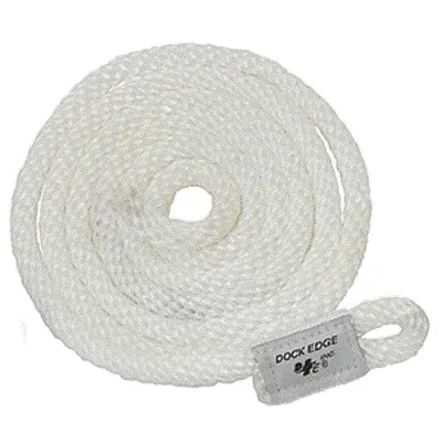 Dock Edge Fender Line - 3/8&quot; x 5&#039; - White - 2-Pack