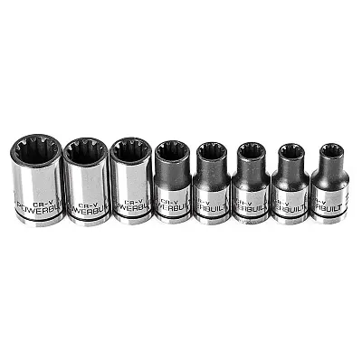Powerbuilt 1/4&quot; Drive Universal Socket Set With Storage Tray (8 Sockets)