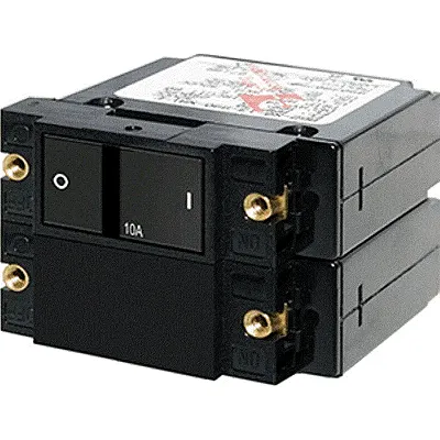 Blue Sea 7410 A-Series Flat Rocker Circuit Breaker - Double Pole
