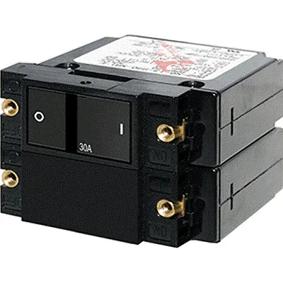 Blue Sea 7414 A-Series Flat Rocker Circuit Breaker - Double Pole