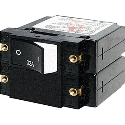 Blue Sea 7575 A-Series Raised Rocker Circuit Breaker - Double Po