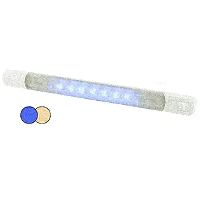 Hella Marine&nbsp;Surface Strip Light w/Switch - Warm White/Blue
