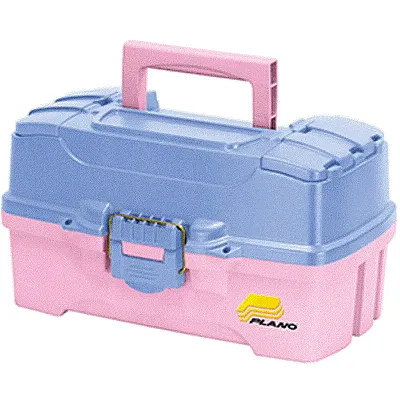 Plano Two-Tray Tackle Box w/Dual Top Access - Periwinkle/Pink