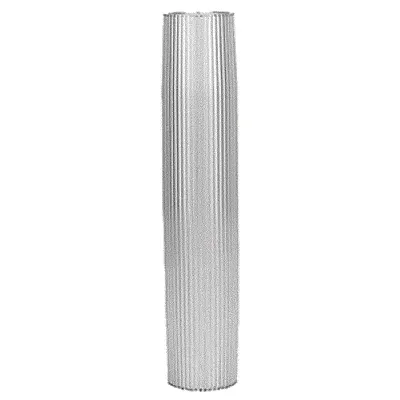 TACO Aluminum Ribbed Table Pedestal - 2-3/8&quot; O.D. - 27-1/2&