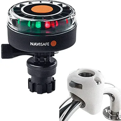 Navisafe Navilight 2NM Tricolor w/Navimount Base &amp; Rail Moun