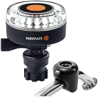 Navisafe Navilight 360&deg; 2NM White w/Navimount Base &amp; Rai