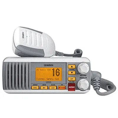 Uniden UM385 Fixed Mount VHF Radio - White