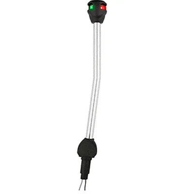 Attwood LightArmor Bi-Color Navigation Pole Light - Angled - 14&