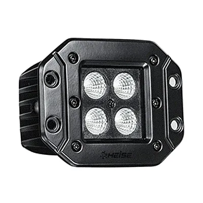 HEISE Blackout LED Cube Light - Flush Mount - 3&quot;