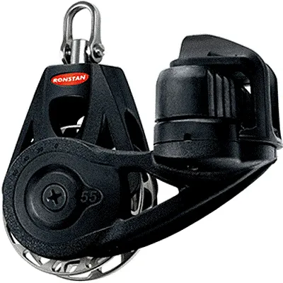 Ronstan Series 55 Ratchet Mount Orbit Block - Single Cleat Swive