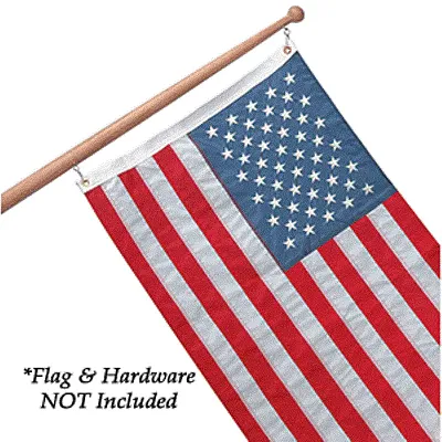 Whitecap Teak Flag Pole - 36&quot; - 1-1/4&quot; Base Diameter