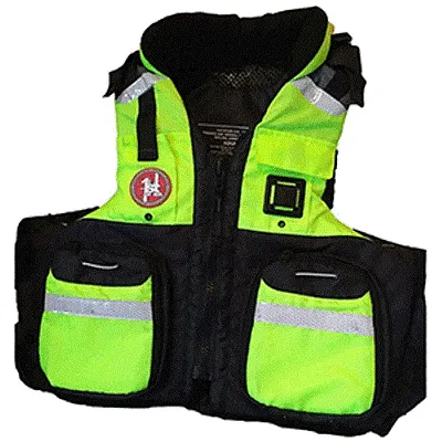 First Watch AV-800 Pro 4-Pocket Vest (USCG Type III) - Hi-Vis Ye