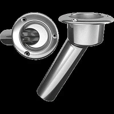Mate Series Stainless Steel 30&deg; Rod &amp; Cup Holder - Open 