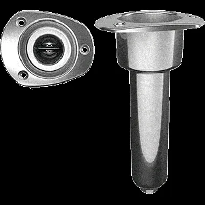 Mate Series Stainless Steel 0&deg; Rod &amp; Cup Holder - Drain 
