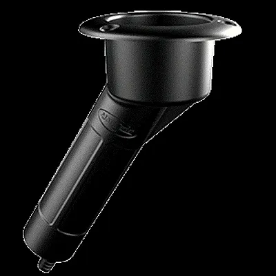 Mate Series Plastic 30&deg; Rod &amp; Cup Holder - Drain - Round