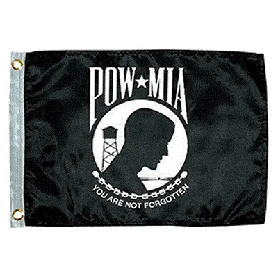 Taylor Made POW MIA Flag 12&quot; x 18&quot;