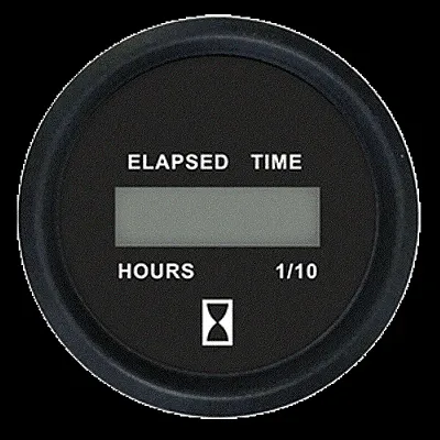 Faria 2&quot; Digital Hourmeter Gauge - 12-32V - Euro Black